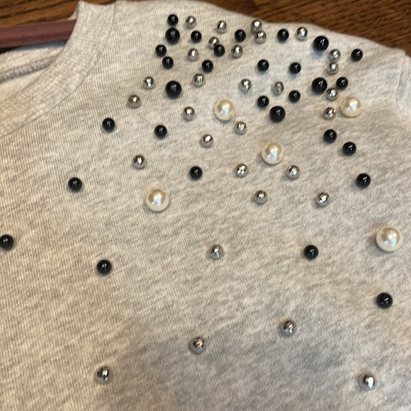 Beaded sweatshirt pullover - Picture 3 of 6